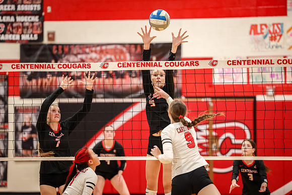 1746 Centennial vs Coon Rapids Girls Varsity Volleyball