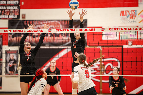 1747 Centennial vs Coon Rapids Girls Varsity Volleyball