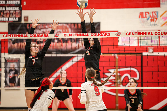1748 Centennial vs Coon Rapids Girls Varsity Volleyball