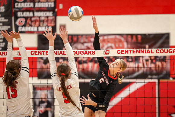 1759 Centennial vs Coon Rapids Girls Varsity Volleyball