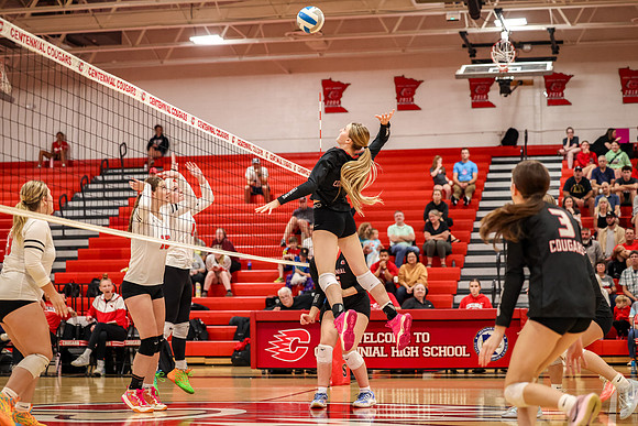 1902 Centennial vs Coon Rapids Girls Varsity Volleyball