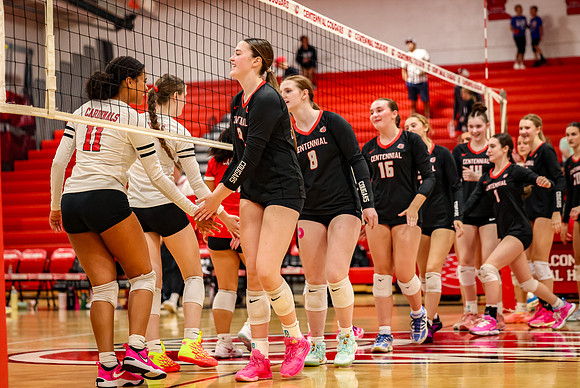 2327 Centennial vs Coon Rapids Girls Varsity Volleyball