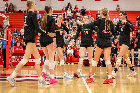 0146 Centennial vs Coon Rapids Girls Varsity Volleyball
