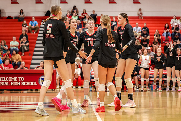 0149 Centennial vs Coon Rapids Girls Varsity Volleyball