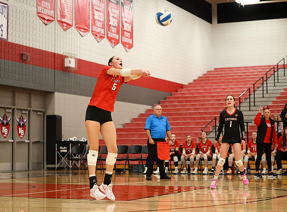 Centennial vs Anoka Girls Varsity Volleyball 99