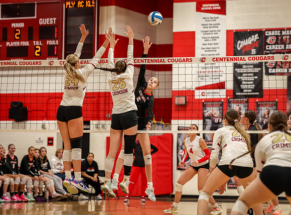 117 Centennial vs Maple Grove Varsity Volleyball