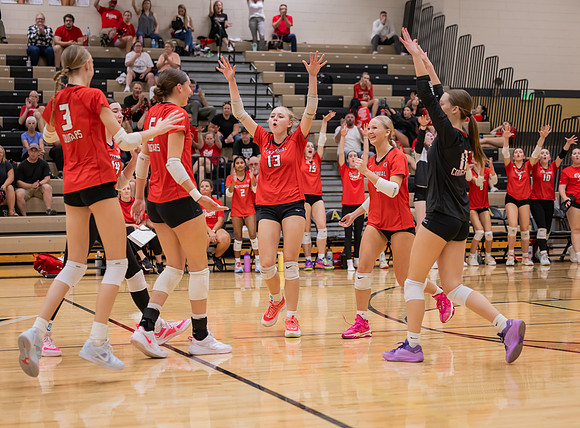 Centennial vs Andover Girls Varsity Volleyball 53