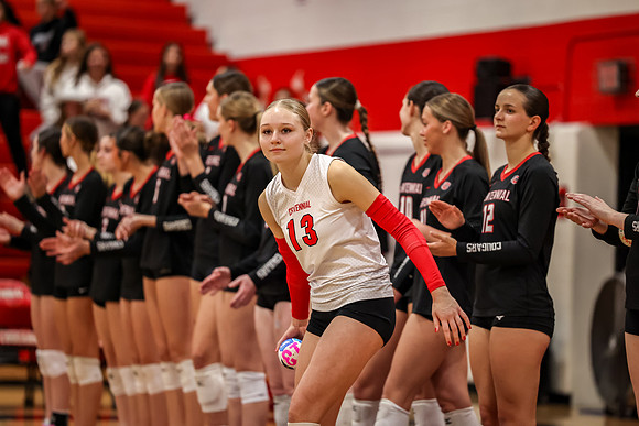 0055 Centennial vs Coon Rapids Varsity Volleyball