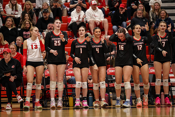 0169 Centennial vs Coon Rapids Varsity Volleyball