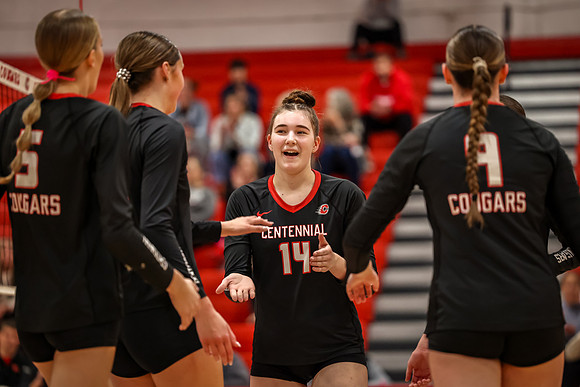 0418 Centennial vs Coon Rapids Varsity Volleyball