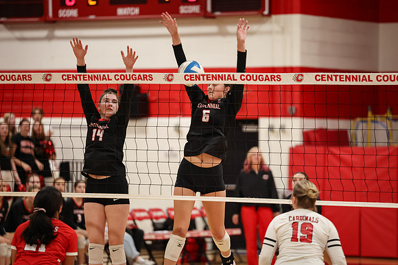 0469 Centennial vs Coon Rapids Varsity Volleyball