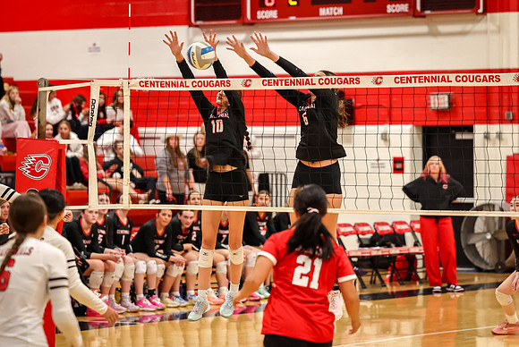 0496 Centennial vs Coon Rapids Varsity Volleyball