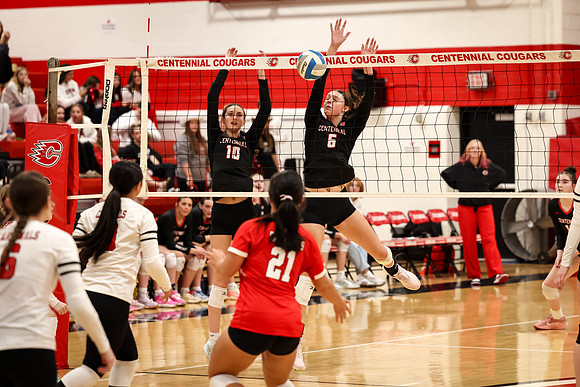 0499 Centennial vs Coon Rapids Varsity Volleyball