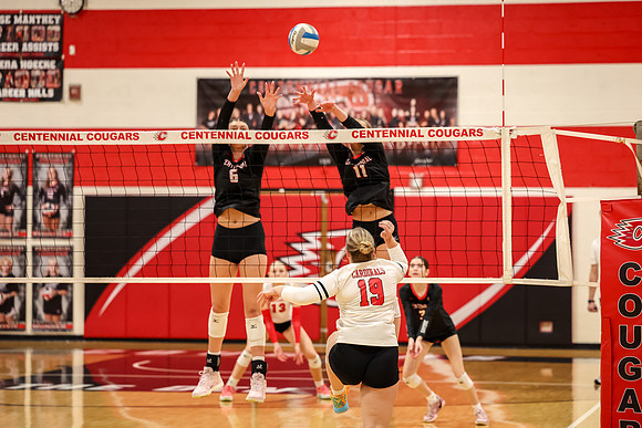 0504 Centennial vs Coon Rapids Varsity Volleyball
