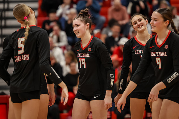 0687 Centennial vs Coon Rapids Varsity Volleyball