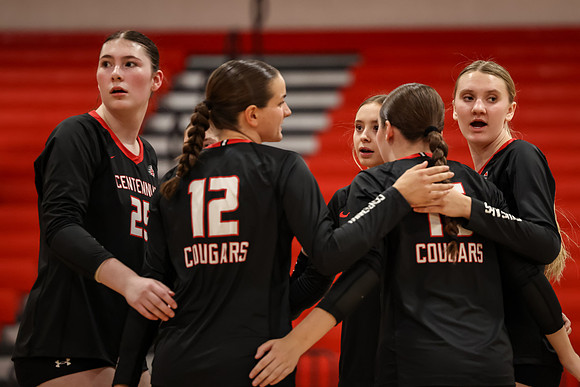 1023 Centennial vs Coon Rapids Varsity Volleyball