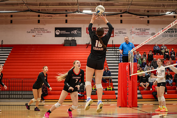 1350 Centennial vs Coon Rapids Varsity Volleyball