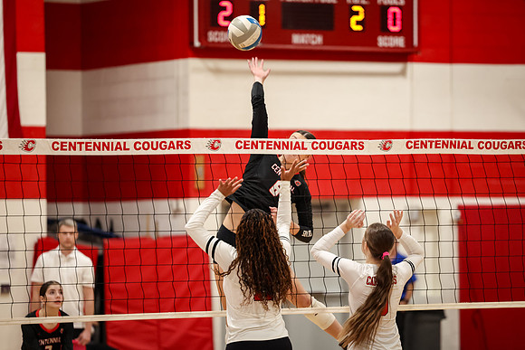 1709 Centennial vs Coon Rapids Varsity Volleyball