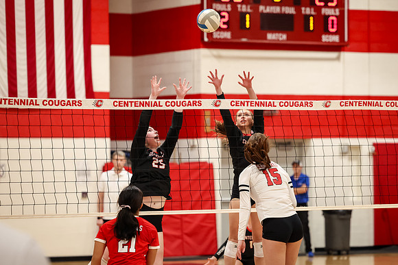 1757 Centennial vs Coon Rapids Varsity Volleyball
