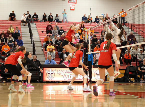 Centennial vs Anoka Girls Varsity Volleyball 156