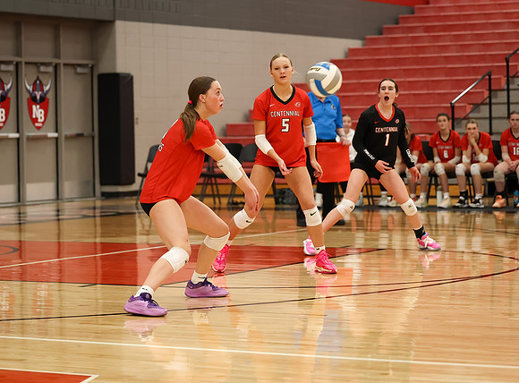 Centennial vs Anoka Girls Varsity Volleyball 306