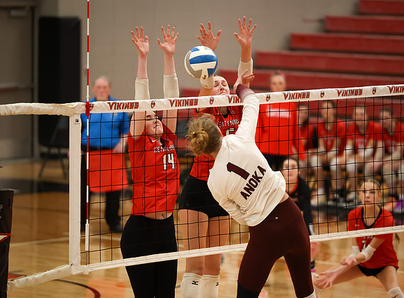 Centennial vs Anoka Girls Varsity Volleyball 321