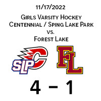 2022 11 17 Centennial Varsity vs Forest Lake