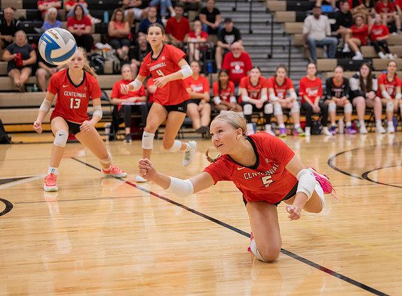 Centennial vs Andover Girls Varsity Volleyball 81