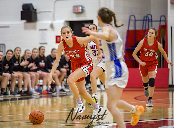 Centennial vs Spring Lake Park Girls Varsity Basketball 024
