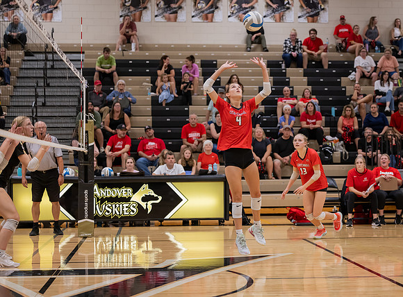 Centennial vs Andover Girls Varsity Volleyball 47