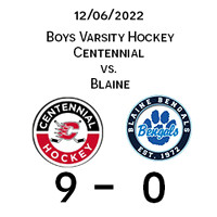 2022 12 06 Centennial vs Blaine - Varsity