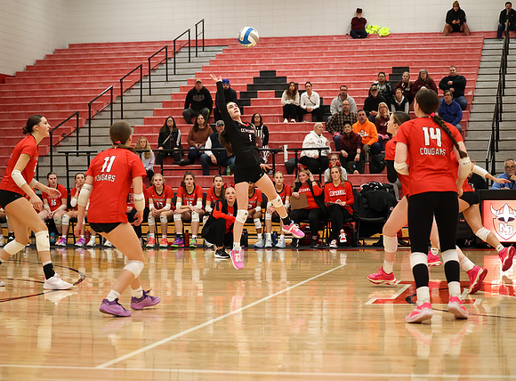 Centennial vs Anoka Girls Varsity Volleyball 169