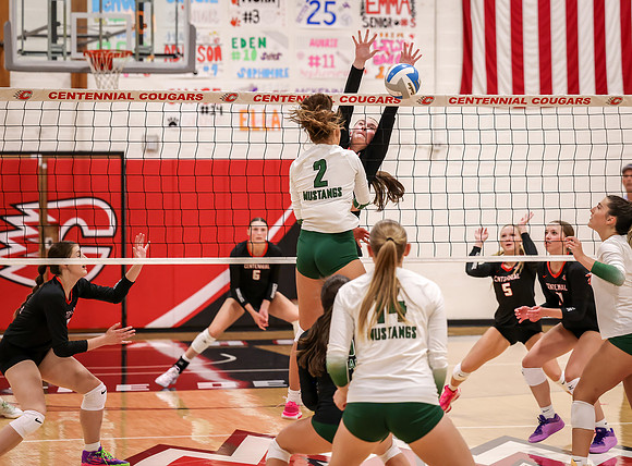 Centennial vs Mounds View Girls Varsity Volleyball 171