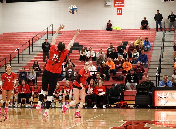 Centennial vs Anoka Girls Varsity Volleyball 349