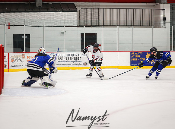 Centennial vs Rogers JV Hockey 45