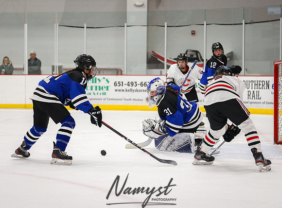 Centennial vs Rogers JV Hockey 91