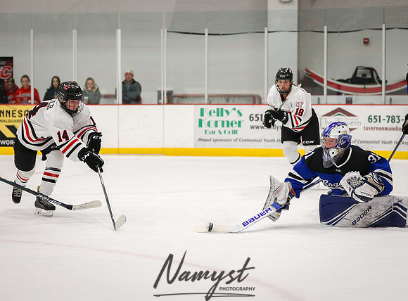 Centennial vs Rogers JV Hockey 94