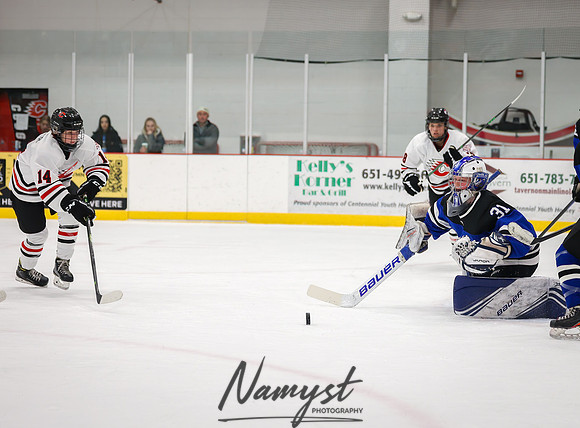 Centennial vs Rogers JV Hockey 93