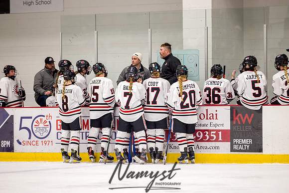 Centennial vs Rogers Varsity Hockey 216