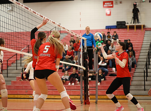 Centennial vs Anoka Girls Varsity Volleyball 213