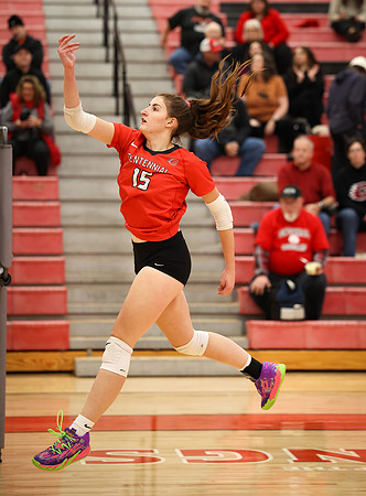 Centennial vs Anoka Girls Varsity Volleyball 19