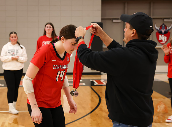 Centennial vs Anoka Girls Varsity Volleyball 413