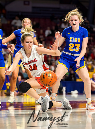 Centennial vs STMA Girls Basketball - State Tournament 107