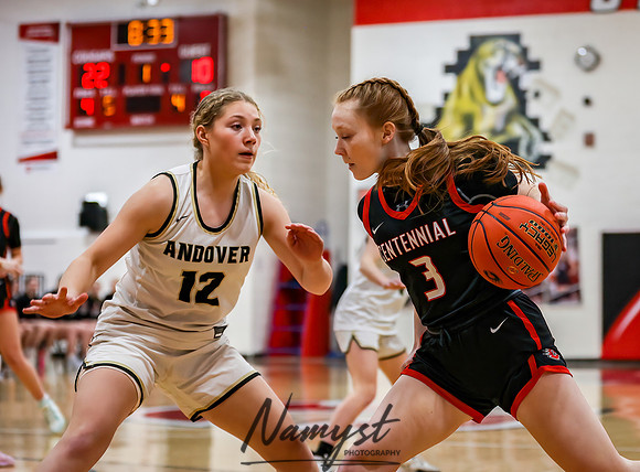 Centennial vs Andover Girls Varsity Basketball_232