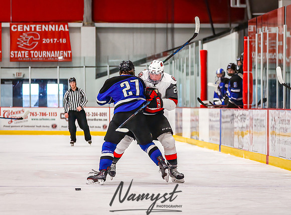 Centennial vs Rogers Varsity Hockey_301