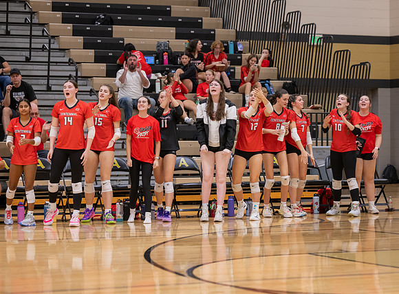 Centennial vs Andover Girls Varsity Volleyball 40