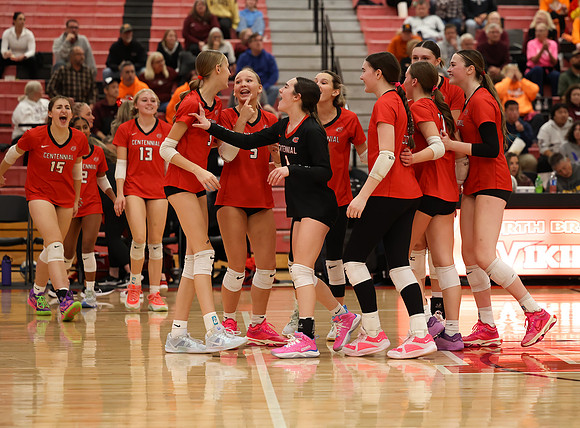 Centennial vs Anoka Girls Varsity Volleyball 285