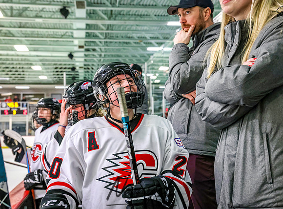 Centennial Spring Lake Park vs NWCR Varsity Hockey_1090