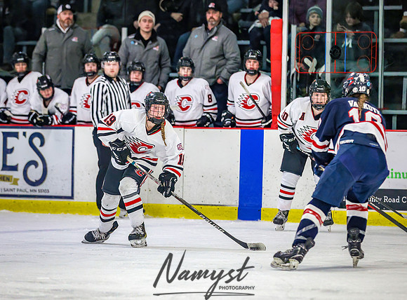Centennial Spring Lake Park vs NWCR Varsity Hockey_609