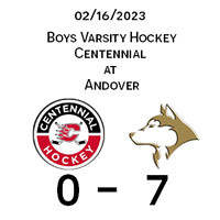 2023 02 16 Centennial vs Andover Varsity
